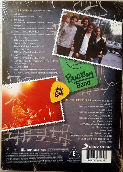 Tutti i DVDs: Buckley Jeff: Grace around the world DVD – Nuovo e nell'imballaggio originale da Steinhausen venduto da Vilivinili 1