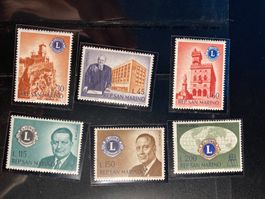 San Marino 1960 Satz Gründung Lions-Club postfrisch