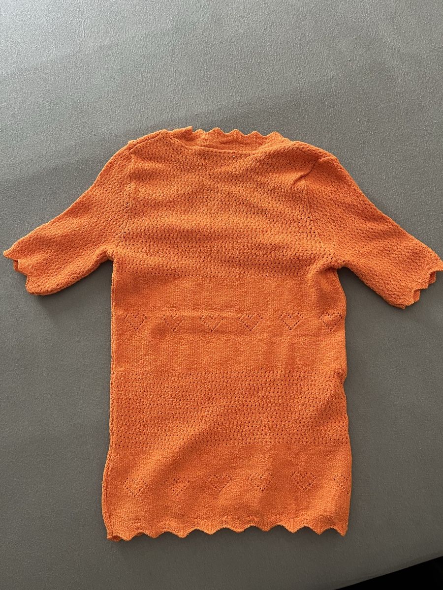 T-shirt: Orange Strick-Pulli, Top Zustand, Kurzarm, Gr. S – Nuovo (secondo la descrizione) da Zürich venduto da Sel_777 1