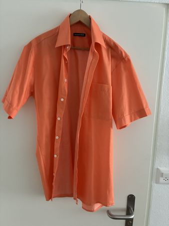 Herren Hemd michael KAUF kurzarm orange Grösse 40