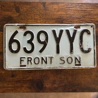  🇲🇽 Mexiko Autoschild, Sonora 639YYC - ORIGINAL 