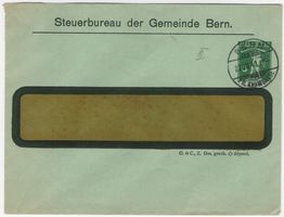 5 Rp. Tellknabe (T.II) auf Privatganzsache von BERN