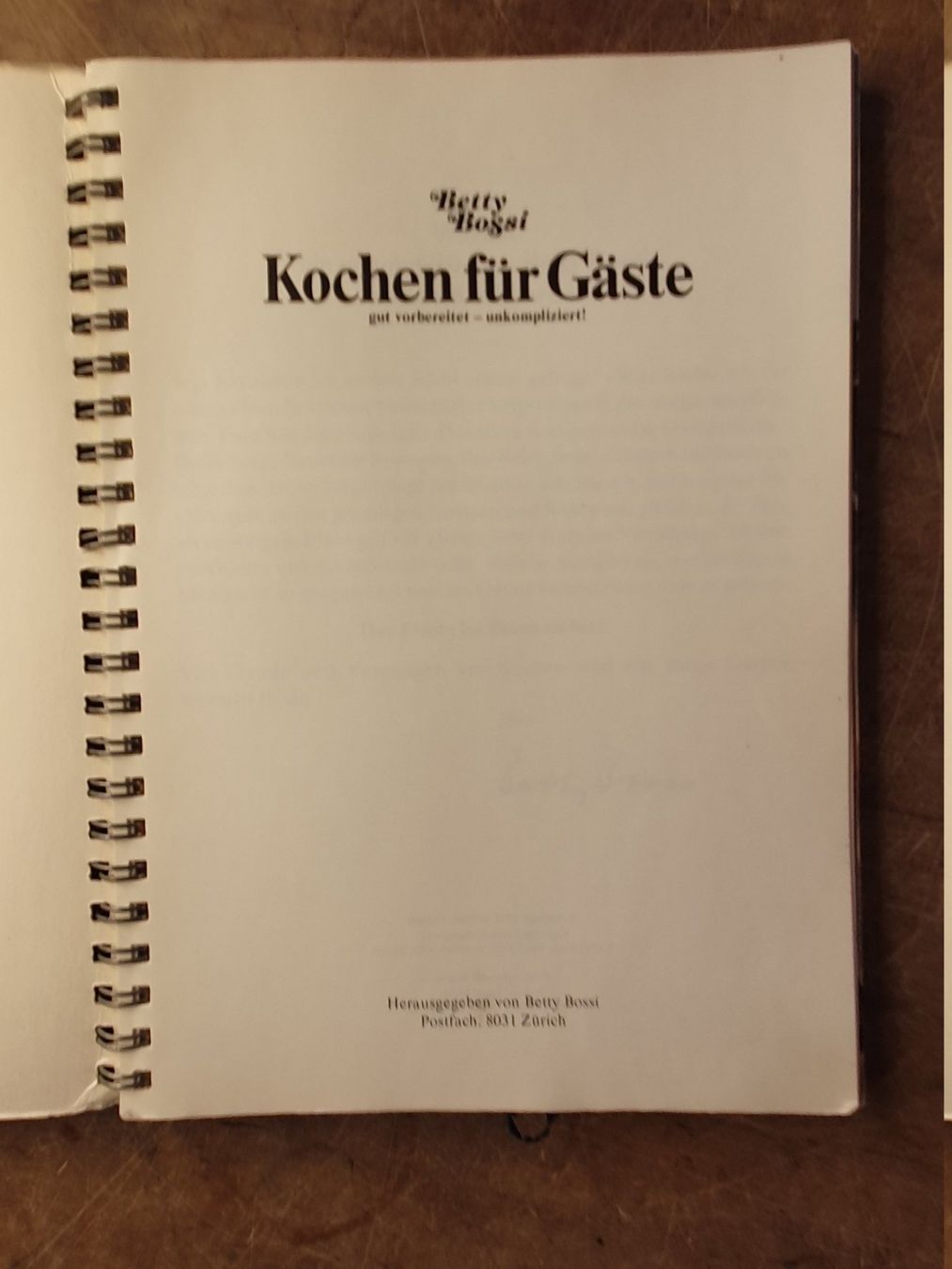 Libri: Kochen für Gäste – Usato da Zürich venduto da loosebone 1