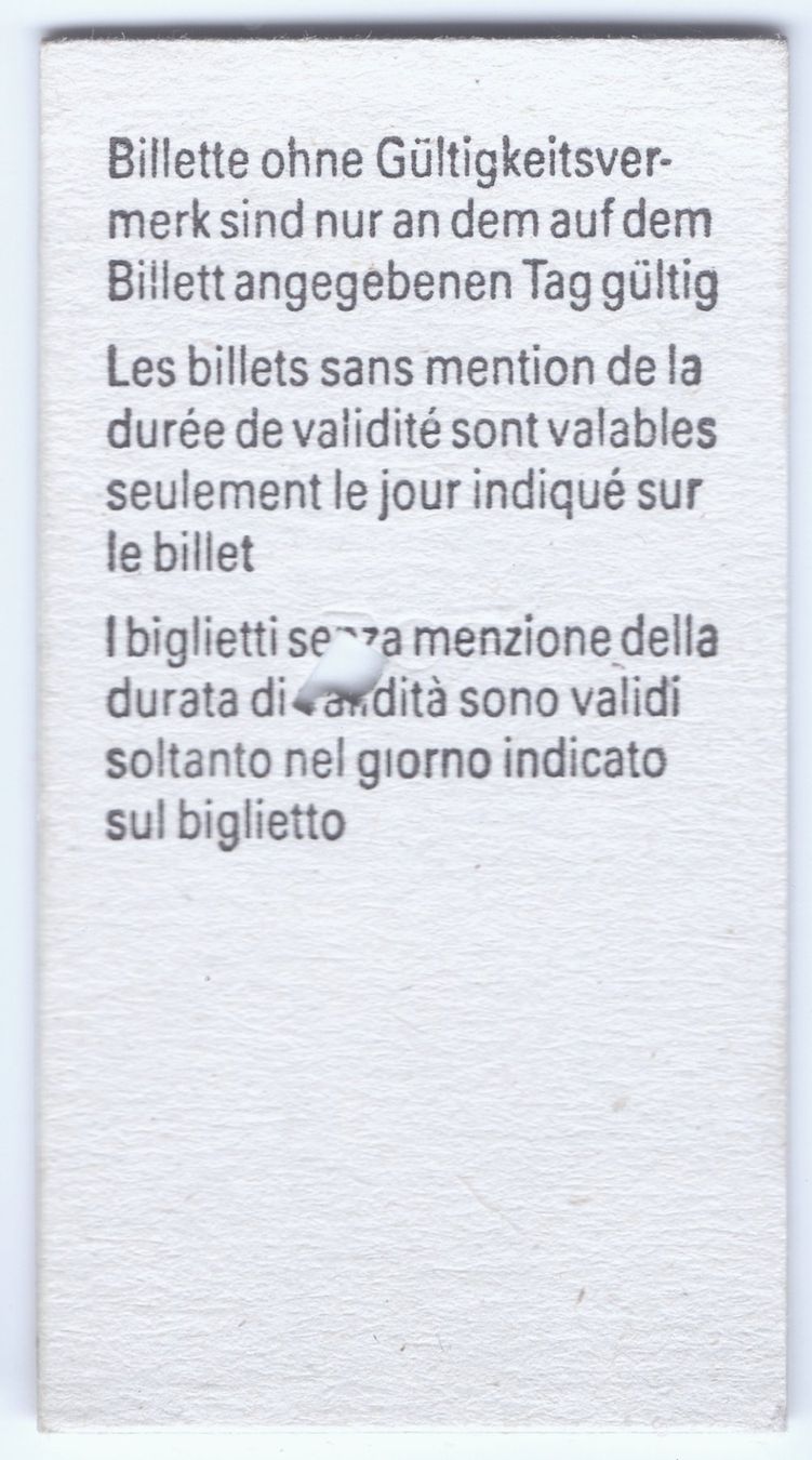 Biglietti: Billette Leuk - Leukerbad Einheimische – Usato da Langenthal venduto da Sammlungs_aus 1