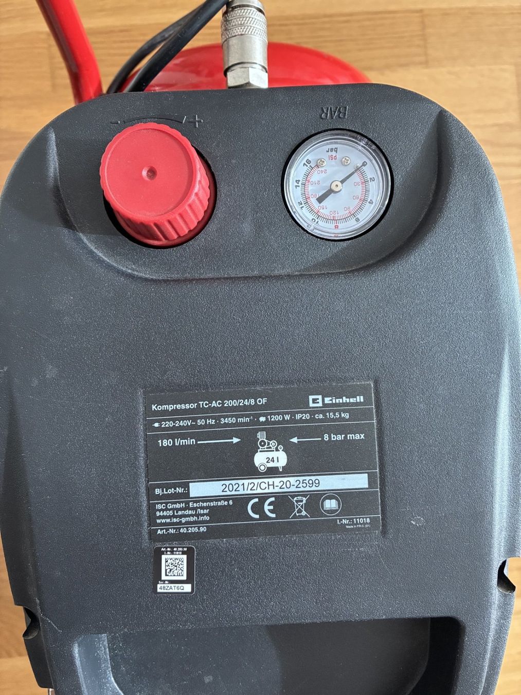 Einhell Compressori: Kompressor Einhell TC-AC 200/24/8 OF – Usato da Mellingen venduto da Gliblawyer 2