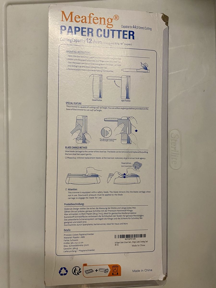 Tutti gli attrezzi: Paper cutter – Nuovo (secondo la descrizione) da Belp venduto da jan_6yvx 1
