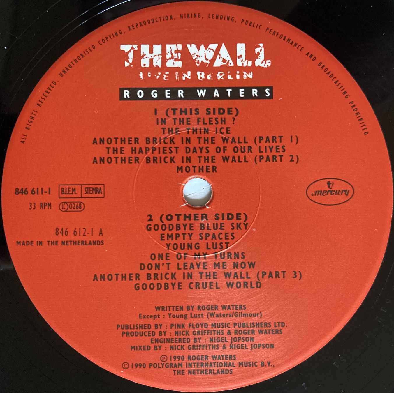 Schallplatten: PINK FLOYD / ROGER WATERS - THE WALL LIVE IN BERLIN – Gebraucht aus Bottens von hotter-than-hell 4