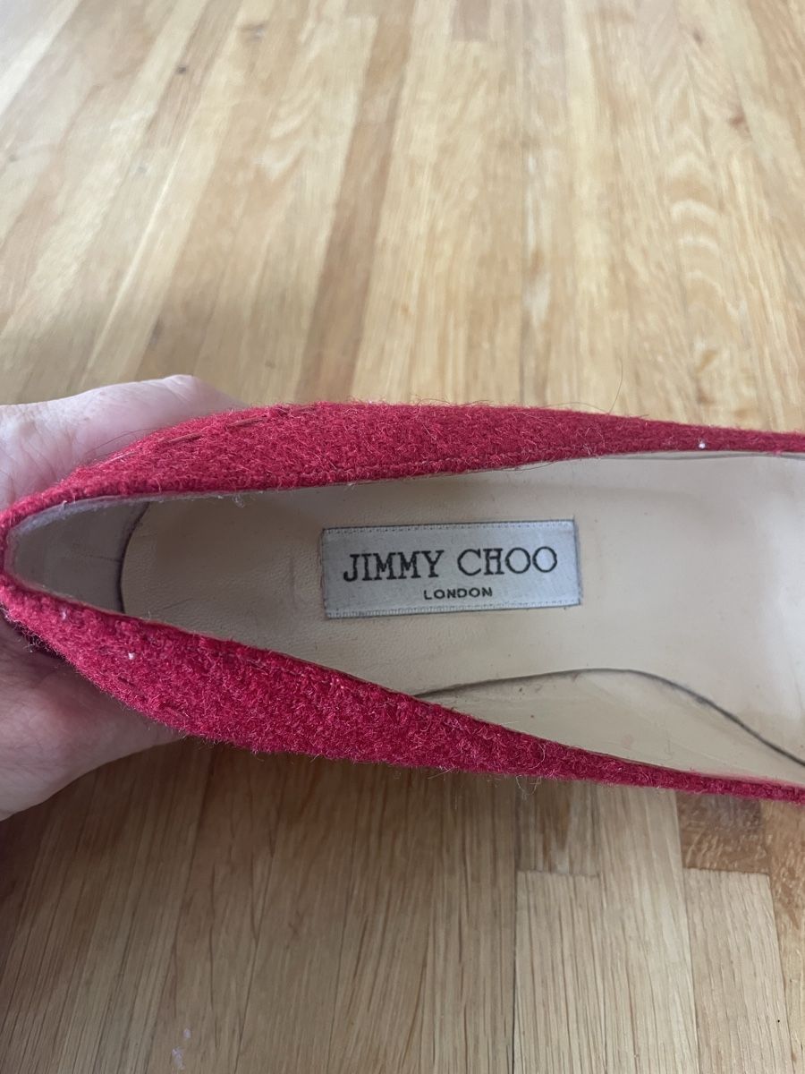 Jimmy Choo Scarpe da donna: Escarpins rouges tweed Jimmy Choo – Usato da Troinex venduto da nadinebmichaelson 6