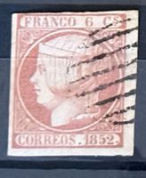 Timbre Franco 6 C.s Correos 1852