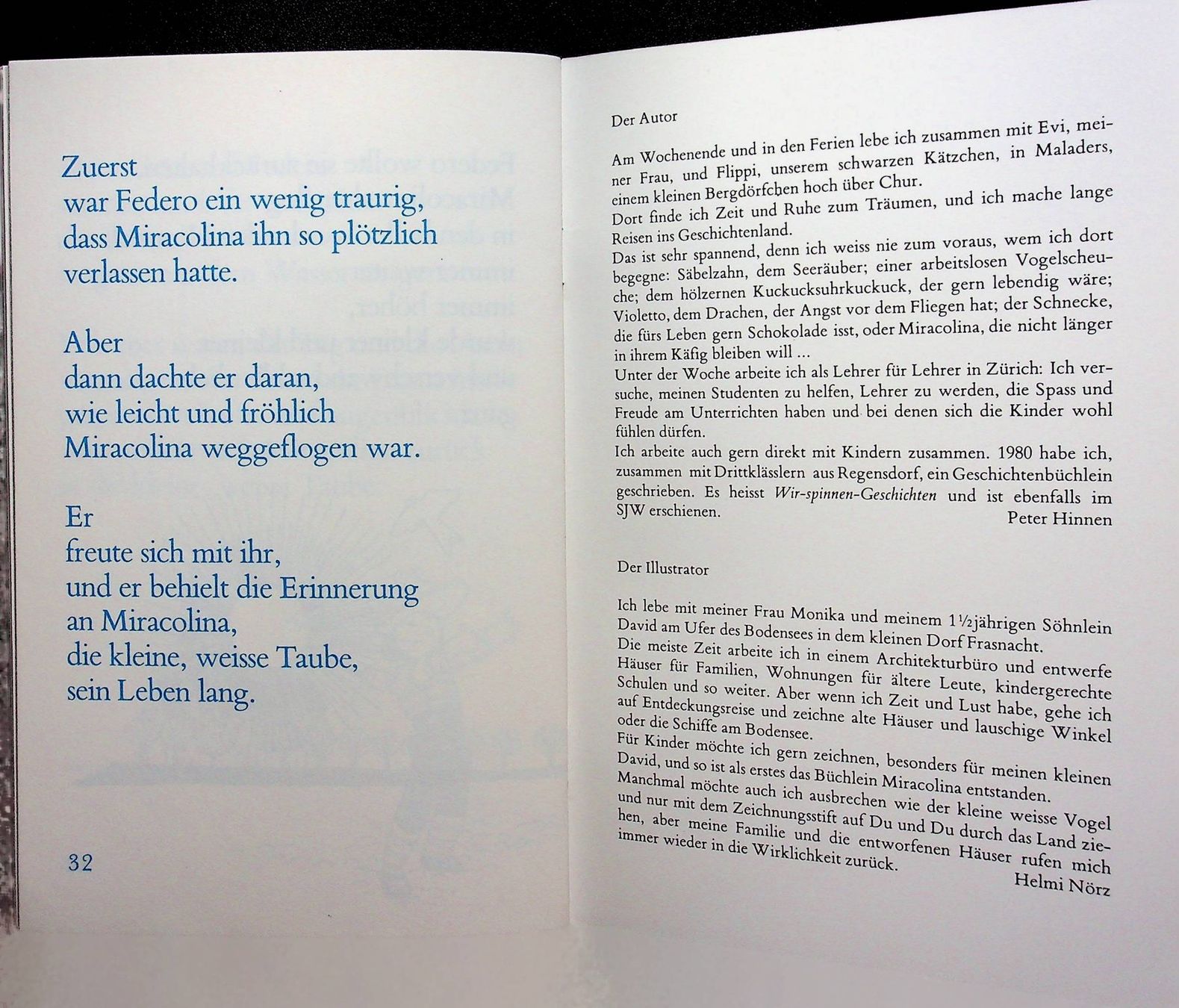 Bücher: SJW 1587 Peter Hinnen Miracolina EA 1981 – Gebraucht aus Reitnau von Zaomir 4
