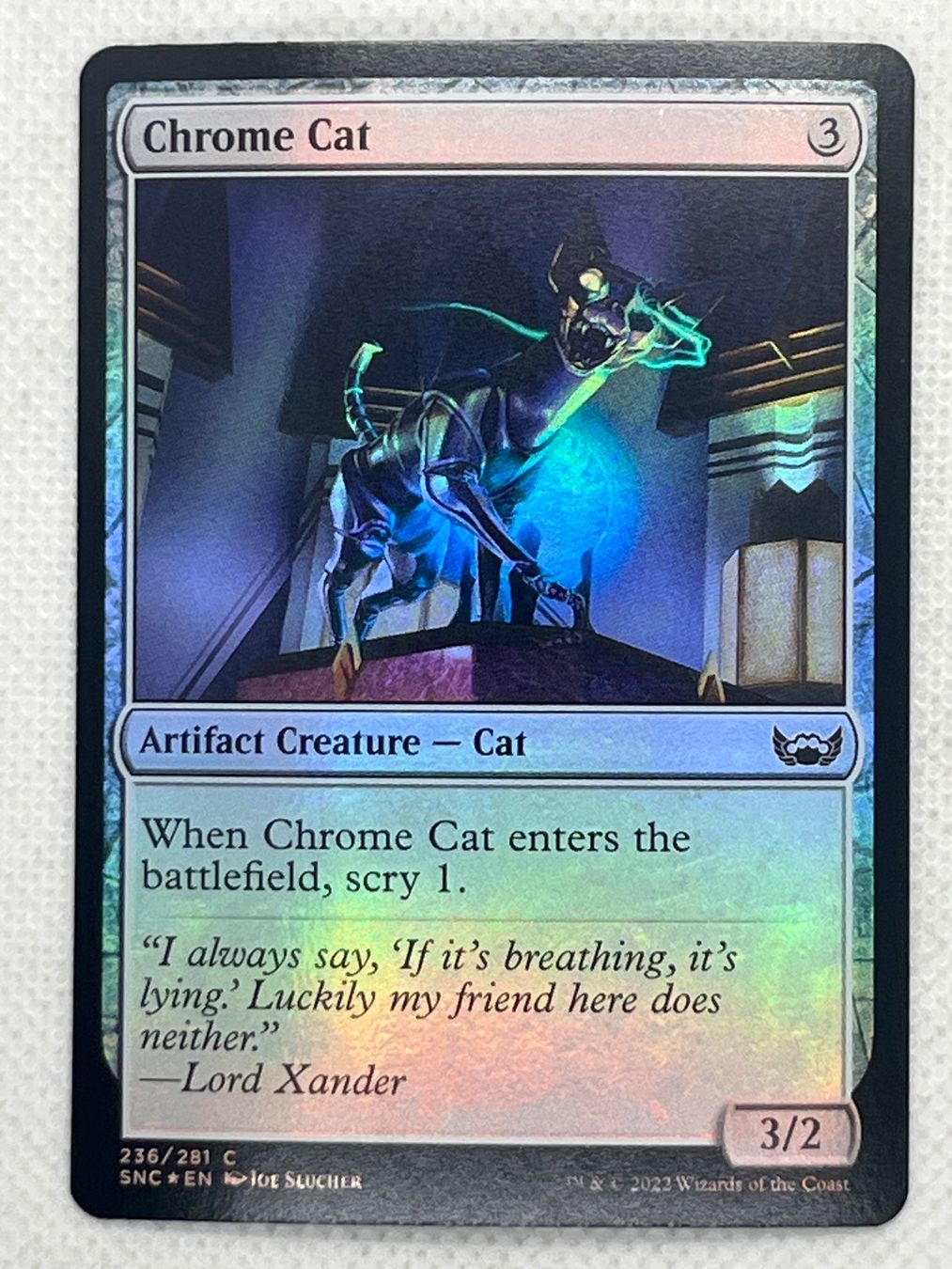 Magic The Gathering Carte collezionabili: MTG Chrome Cat SNC 236 Englisch Common Foil – Usato da Hinterkappelen venduto da Kim1992