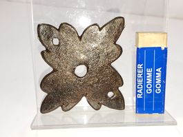 1 antike Barock Zier Rosette, Schmiedeisen (LOT1004#TBS1)