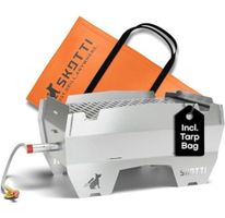 SKOTTI Gasgrill – mobiler Campinggrill aus Edelstahl