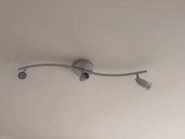 Deckenleuchte 3-flammig silber schwenkbar