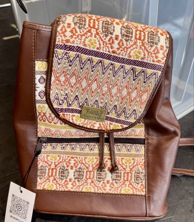 Rucksack Kueros & Mas braun aus Guatemala