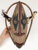 seltene alte Eskimo Indianer Inuit Maske Höhe 35 cm