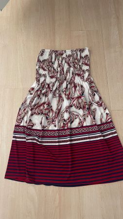 Sommer Kleid, Rot/Weiss, Gr. L, Strandkleid