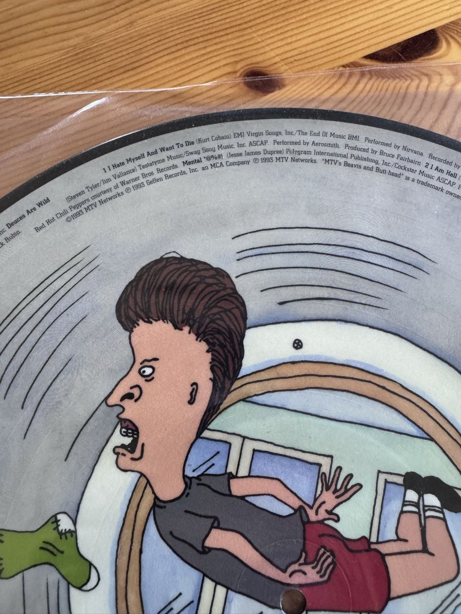Dischi in vinile: Disque vinyle picture disc Beavis and Butt-Head Geffen – Usato da Vésenaz venduto da Angela.C3 4