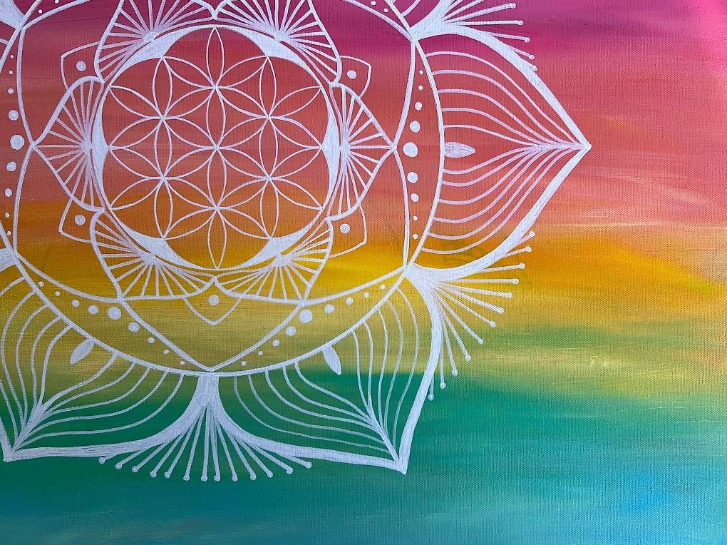 Tableaux: 70x70cm Acryl-Bild mit Mandala – Neuf avec emballage d'origine à Urdorf par manuela4 3