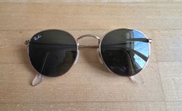 Sonnenbrille Ray-Ban Round Metal Gold Grün