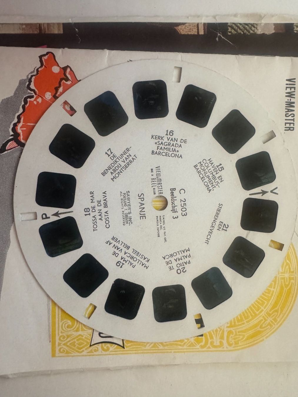 View-master Giocattoli: View-Master 3D: Nr. C 250 SPANJE - SPANIEN – Usato da Tegerfelden venduto da siebenmacky 7