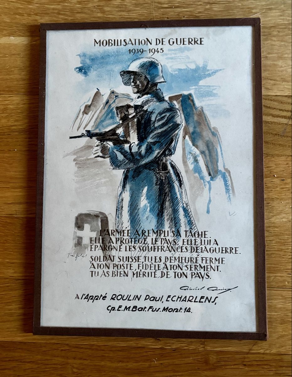Foto & Immagini: Certificat militaire  Mobilisation de guerre 39-45 – Nuovo (secondo la descrizione) da Estavayer Le Lac venduto da sico1260