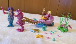 Playmobil Meerjungfrauen Muschelwagen mit Seepferdchen