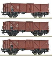 Roco H0 6600075  3-tlg. Set: Offene Güterwagen, DB