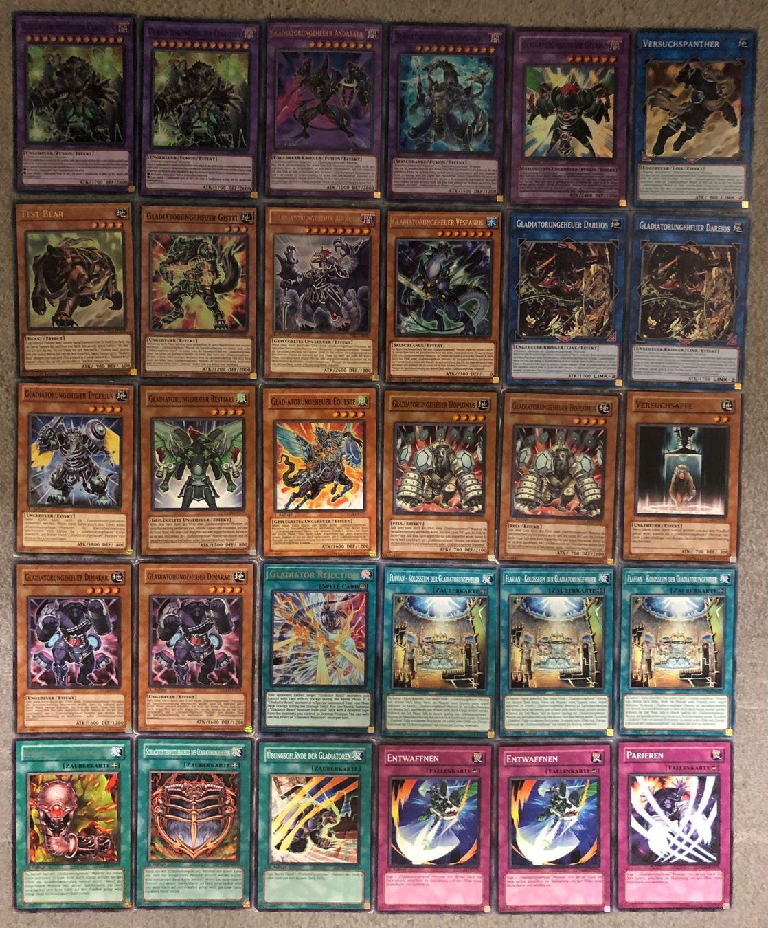Yugioh Carte collezionabili: YuGiOh Gladiatorungeheuer Deck Set – Nuovo (secondo la descrizione) da Altstätten SG venduto da ChangeMaker 1