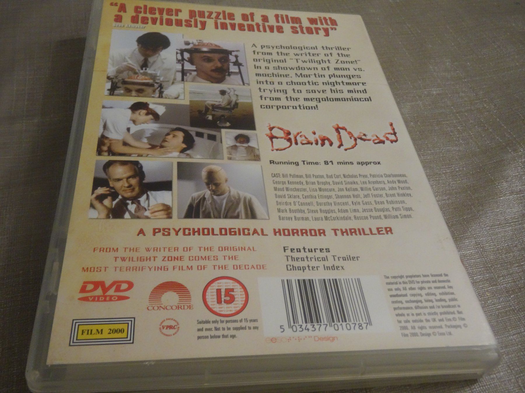 Tutti i DVDs: Brain Dead DVD - Psychohorror UK IMPORT – Usato da Olten venduto da Disc-Verkauf 2