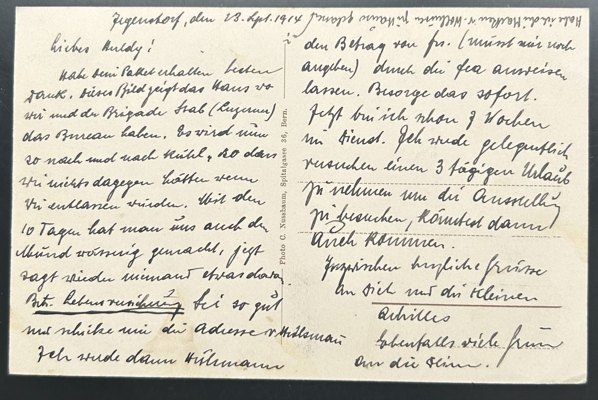 Cartoline postali: Jegenstorf Hotel Kreuz  – Usato da Horw venduto da Tellbub 1