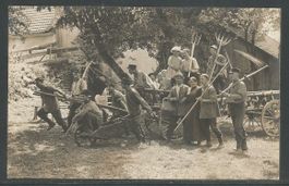 Carte P ( Suisse & France / Scène Paysanne ,, rurale ,, )