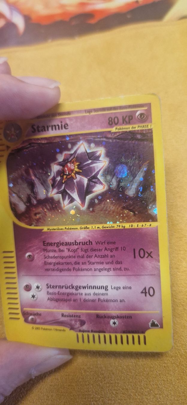 Pokémon Carte collezionabili: Starmie H28 Skyridge – Usato da Wettingen venduto da Pie1580 4