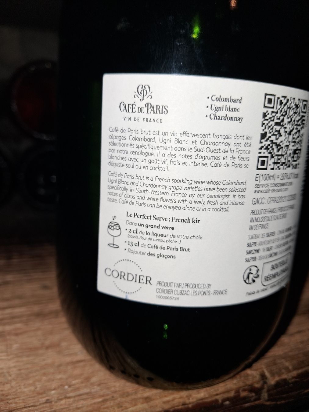 Vino: Café de Paris Blanc de Blancs Brut – Nuovo e nell'imballaggio originale da Le locle venduto da juliensaran 4