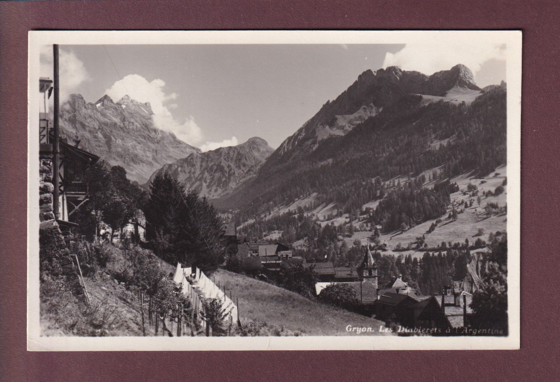 Cartoline postali: GRYON - Les Diablerets – Usato da Pully venduto da nicecards