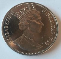 Münze Gibraltar 2 ECUS 1993 Eurotunnel Elizabeth II