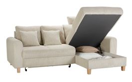 Ecksofa mit Schlaffunktion Cord beige neu/unverpackt