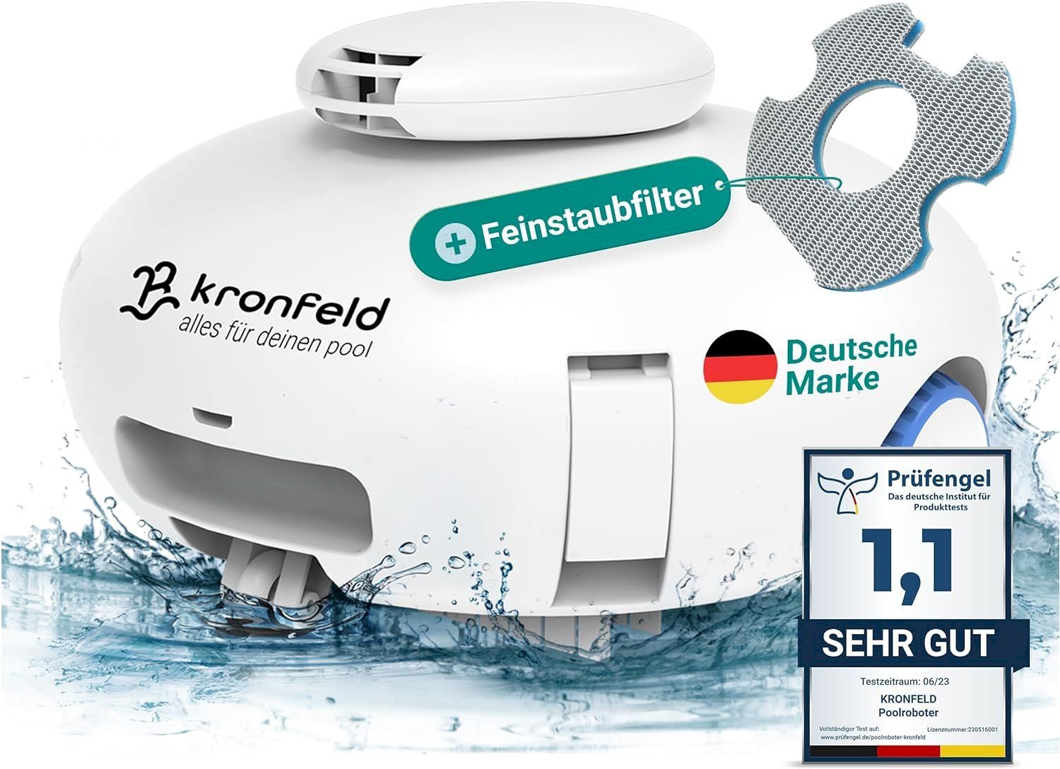 Piscine: Kronfeld Poolroboter – Nuovo e nell'imballaggio originale da Bottighofen venduto da zaap