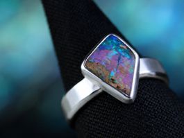 CALISTA • Designer Silberring mit bezauberndem Opal · Gr. 58