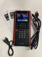 Wie neu: Taschenrechner TI-Nspire CX II-T CAS rot & Zubehör