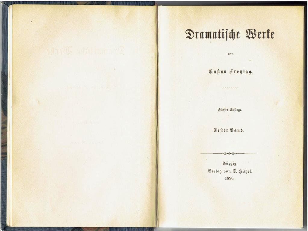 Livres: Gustav Freytag - Dramatische Werke 1890 – D'occasion à Flims - Dorf par Stagediver 1