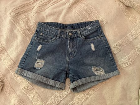 Denim Shorts Blue Size M Distressed Condition