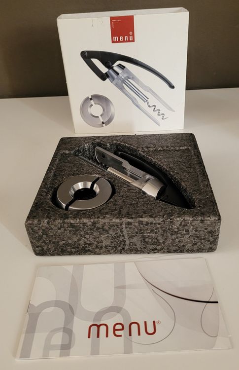 FBBULES 3-tlg Druckluft Korkenzieher Set - 2-in-1 Mit Folienschneider Für Weinflaschen