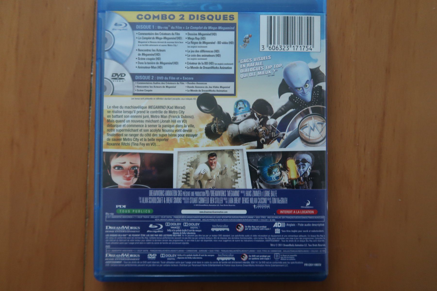 Tutti i DVDs: Blu-ray DVD        MEGAMIND Français Anglais – Usato da Porrentruy venduto da tupatup 3
