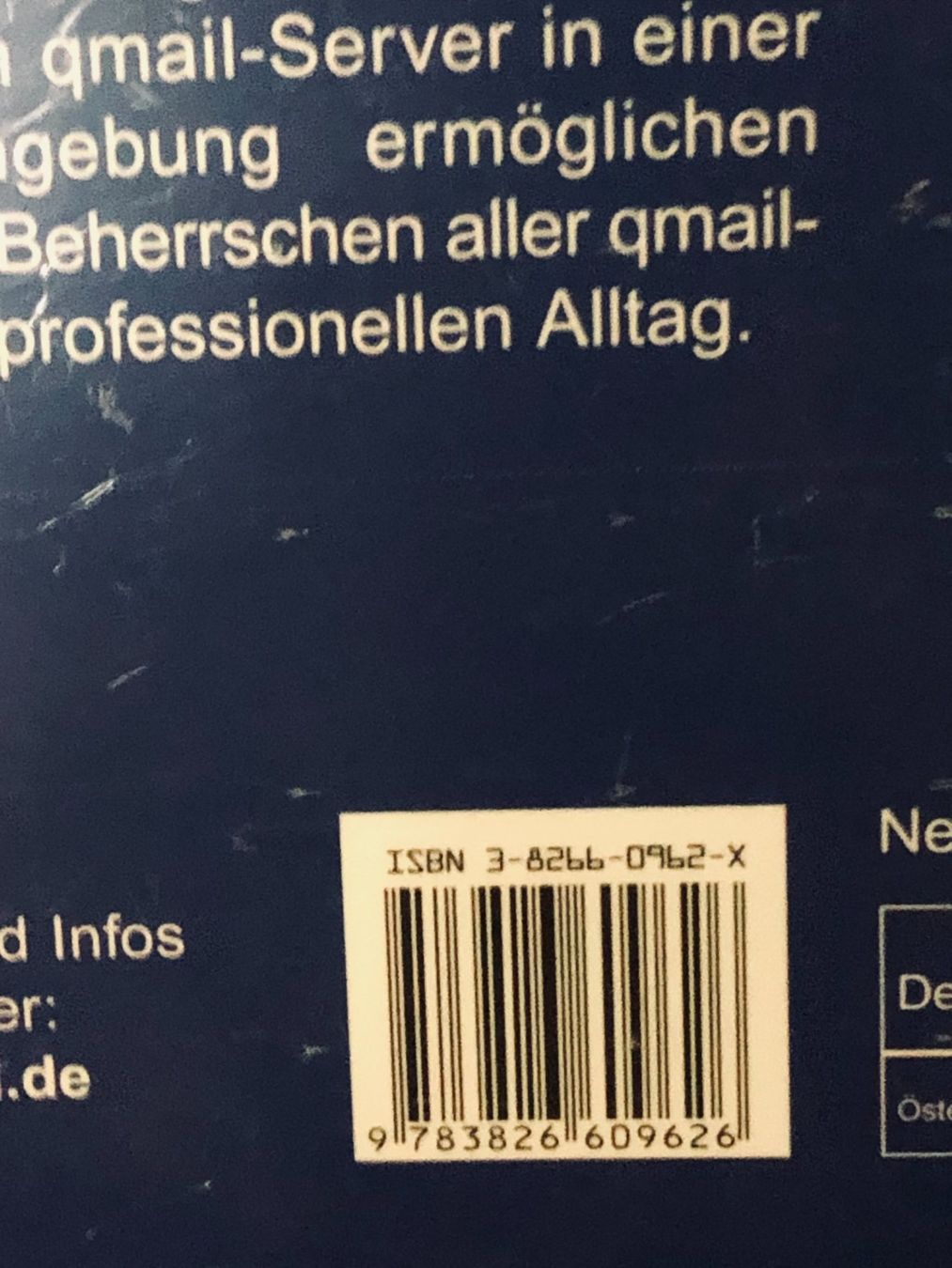 Libri: qmail - Das Handbuch - Dave Sill - mitp - originalverpackt – Nuovo e nell'imballaggio originale da Niederhasli venduto da thozam 2