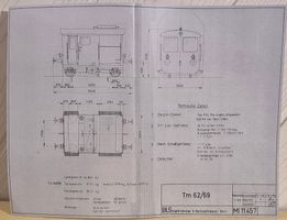 BLS - Traktor - Tm 62/69 - Planskizze - M 1:50 - 11.1.1968