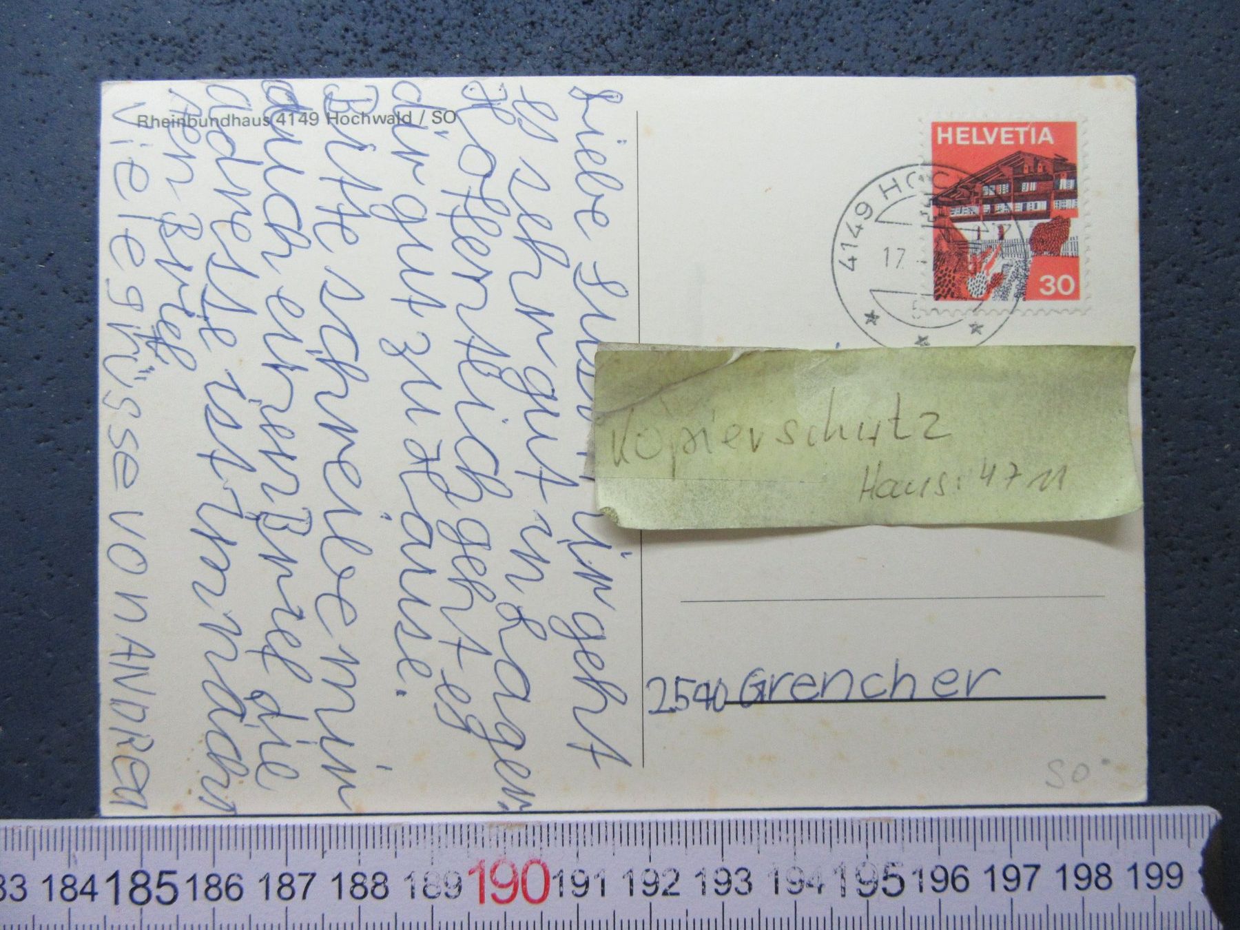 Cartoline postali: RHEINBUNDHAUS HOCHWALD SO AK – Usato da Ettingen venduto da Hausi4711 1