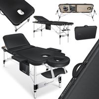 KESSER 3 Zonen Massageliege Schwarz 80cm