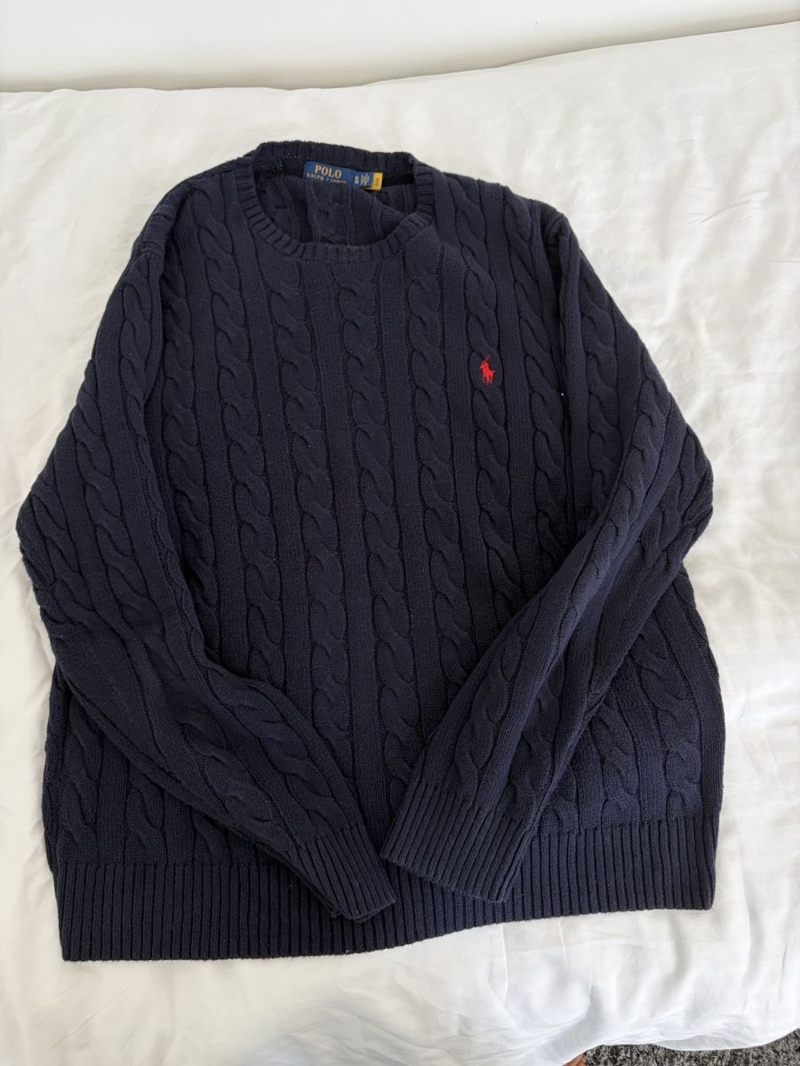 Ralph Lauren Pullover & Sweatshirts: Ralph Lauren Pullover dunkelblau Strick Grösse XL – Gebraucht aus Meggen von moni_96