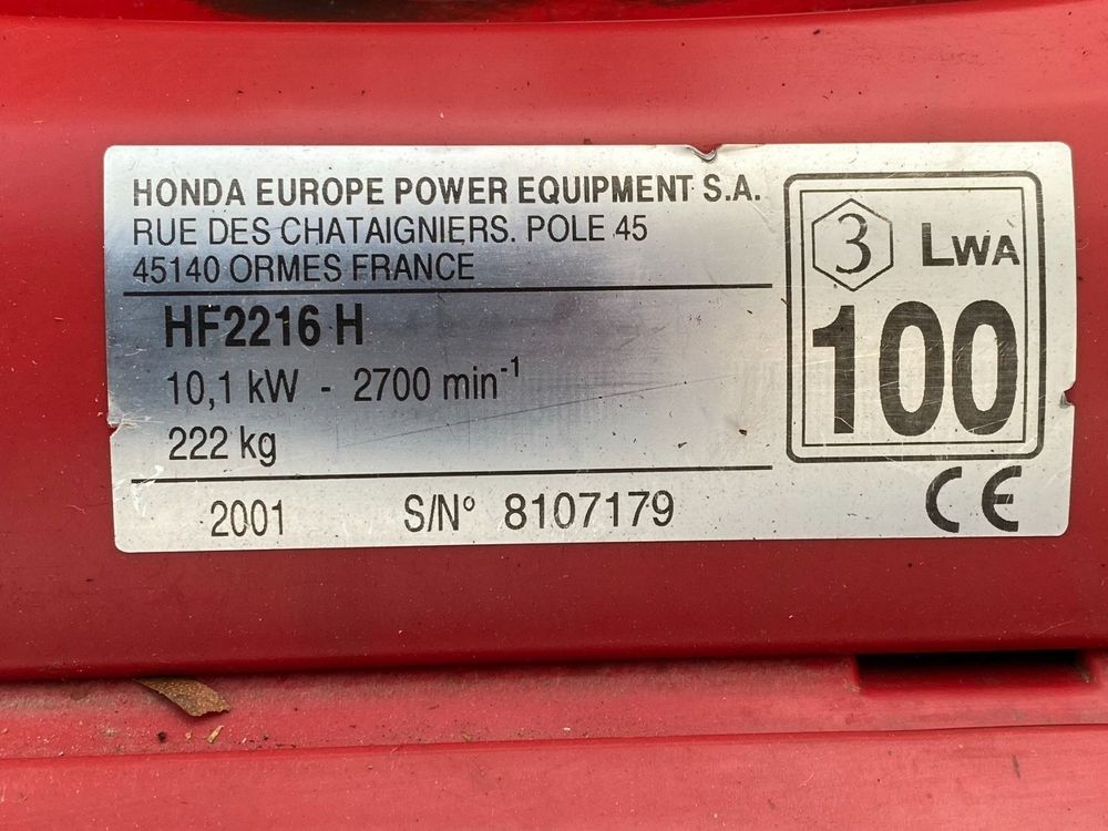 Honda Rasentraktor HF 2216 H (Gebraucht) in Herzogenbuchsee für CHF — free download